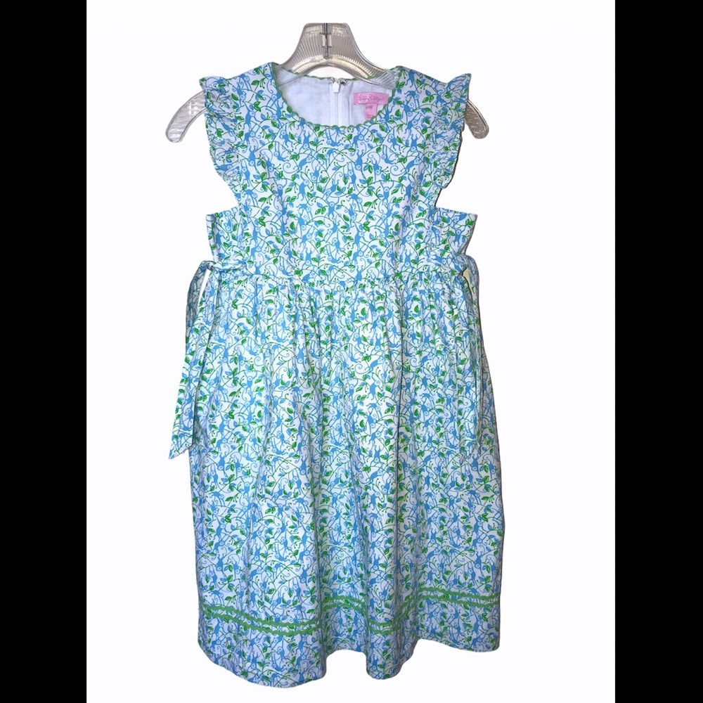 Lilly Pulitzer Monkey & Leaves Printed Dress 12y